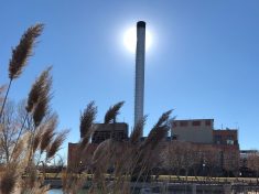 Electric power plant off the Riverwalk in Pueblo